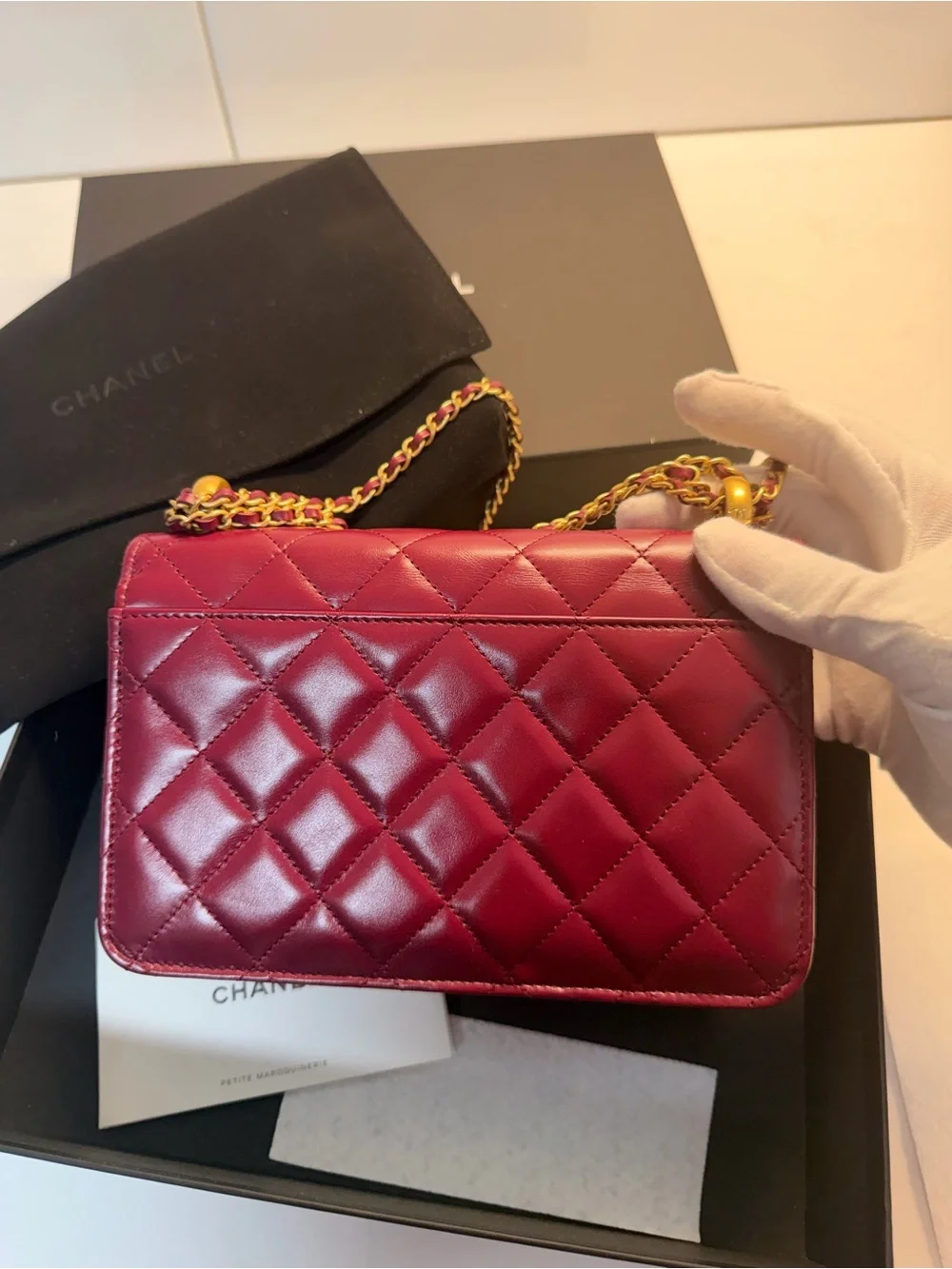CHANEL classic lambskin